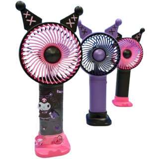 Foto 1 | 3 Ventiladores Kuromi De Bolsillo Con Pegatinas