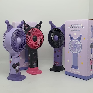 Foto 4 | 3 Ventiladores Kuromi De Bolsillo Con Pegatinas