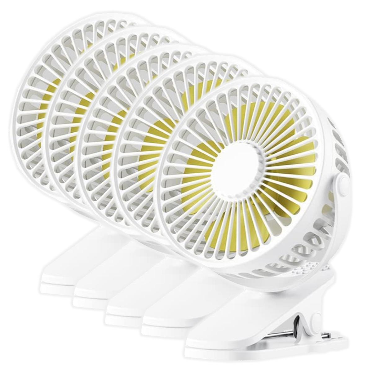 Foto 2 pulgar | Ventilador Recargable Usb Ventdepot Mxrew-005 5 Piezas Blancas