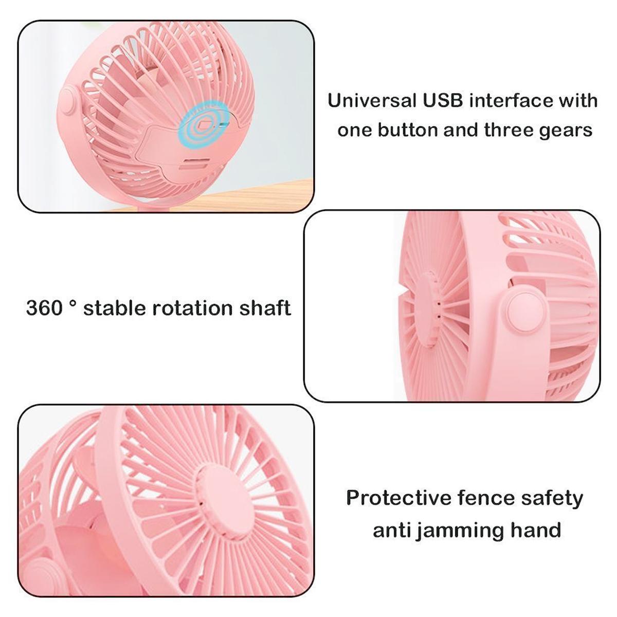 Foto 4 pulgar | Miniventilador Con Clip Ventdepot Mxzep-001 Rosa