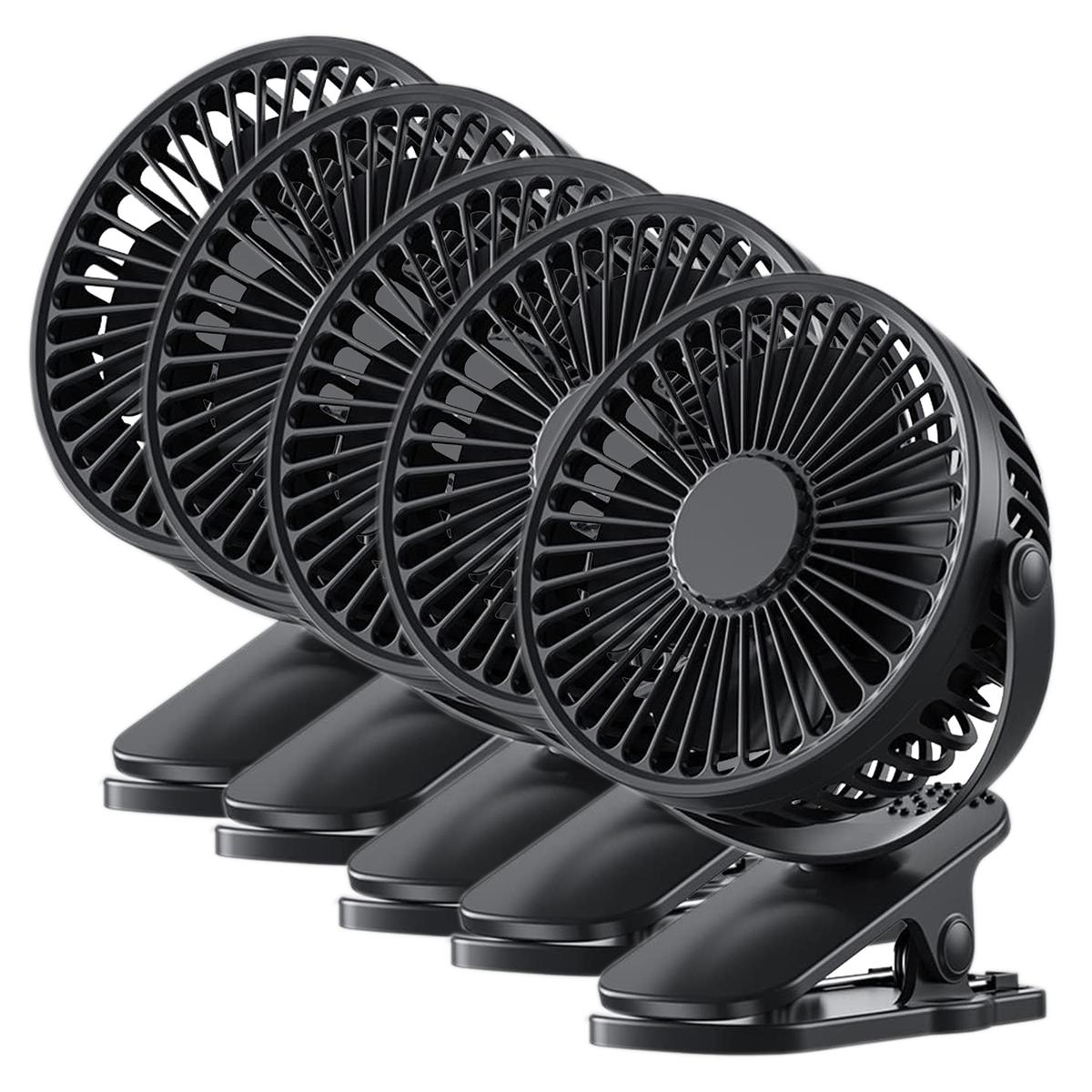 Mini Ventiladores Ventdepot Mxmze-005 5 Piezas Negro