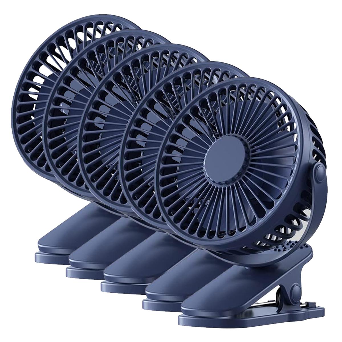 Mini Ventiladores Ventdepot Mxbbz-005 5 Piezas Azul