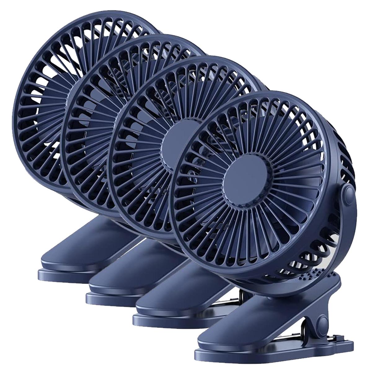 Foto 2 pulgar | Mini Ventiladores Ventdepot Mxbbz-004 4 Piezas Azul