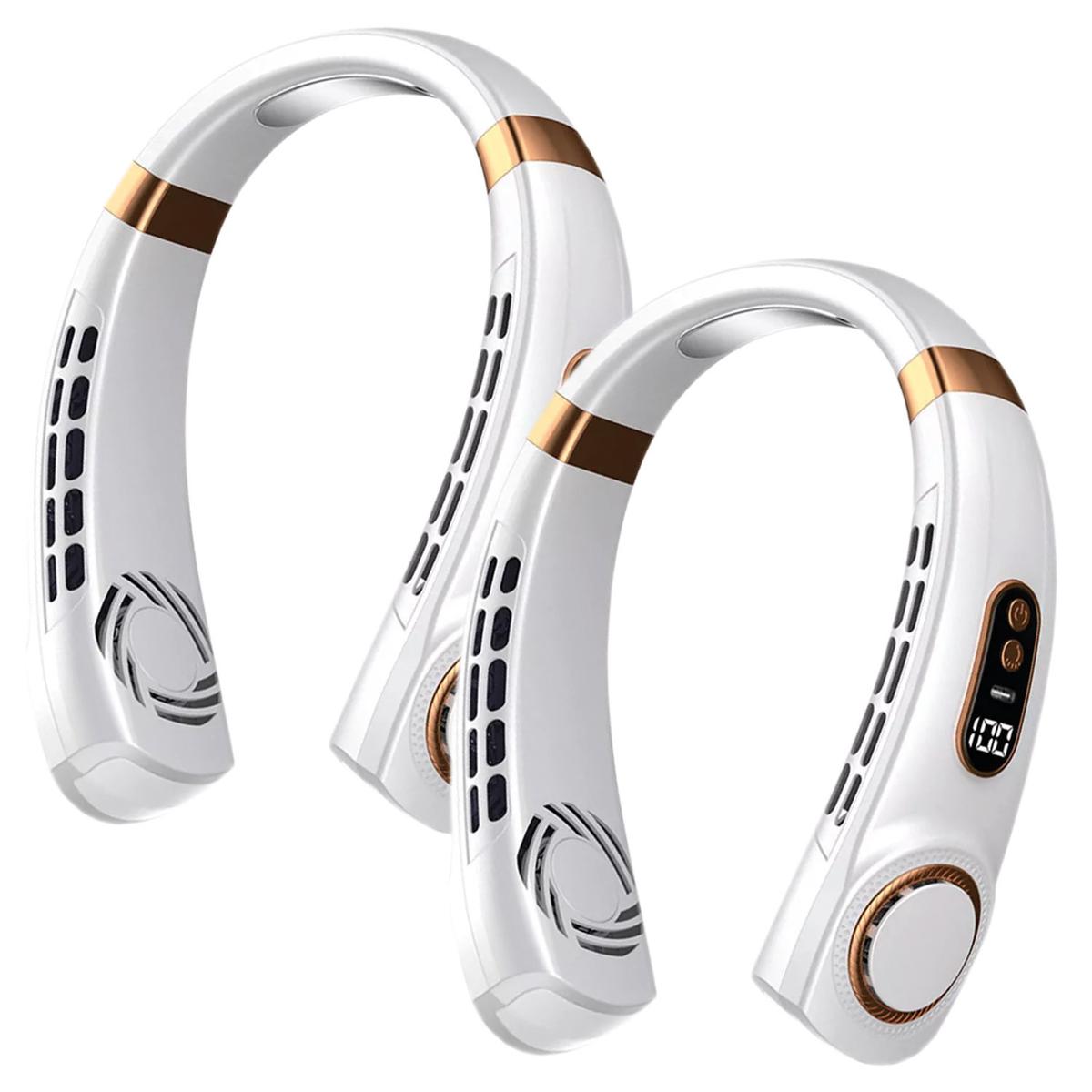 Ventiladores Recargable Ventdepot 2 Piezas Blanco