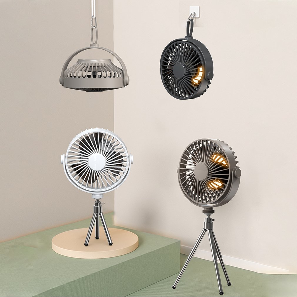 Foto 3 pulgar | Mini Ventilador con Rotación de 360° y Luz Led USB con Control Remoto - Venta Internacional