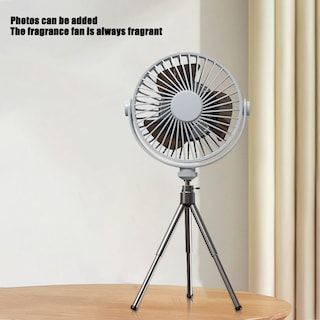 Foto 3 | Mini Ventilador con Rotación de 360° y Luz Led USB con Control Remoto - Venta Internacional