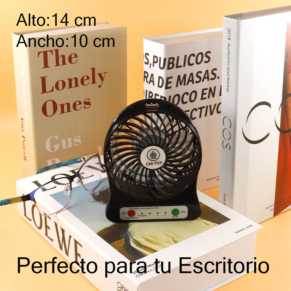 Foto 4 pulgar | Mini Ventilador Portatil Negro