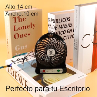 Foto 3 | Mini Ventilador Portatil Negro