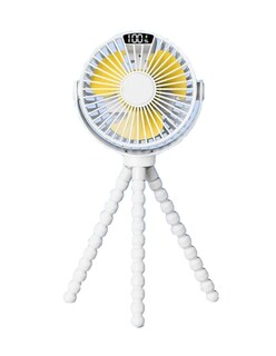 Foto 2 | Trípode Flexible Ventilador Portátil Blanco + Gratis Termo Güish De Regalo