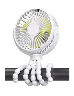 Foto 5 | Trípode Flexible Ventilador Portátil Blanco + Gratis Termo Güish De Regalo