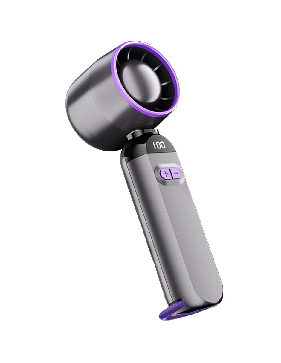 Foto 4 pulgar | Ventilador Portatil Mini Recargable De Mano + Gratis Termo Güish