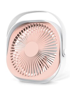 Foto 2 | Ventilador De Escritorio Portátil Recargable Rosa + Gratis Termo Güish De Regalo