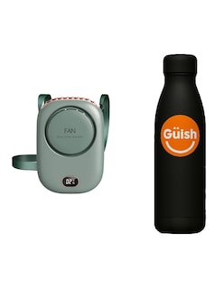 Foto 1 | Pequeño Ventilador Portátil Recargable Para Colgar + Gratis Termo De Regalo