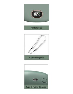 Foto 3 | Pequeño Ventilador Portátil Recargable Para Colgar + Gratis Termo De Regalo