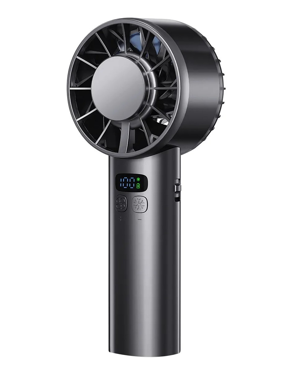 Foto 3 pulgar | Mini Ventilador De Mano Portátil Negro + Termo Güish De Regalo