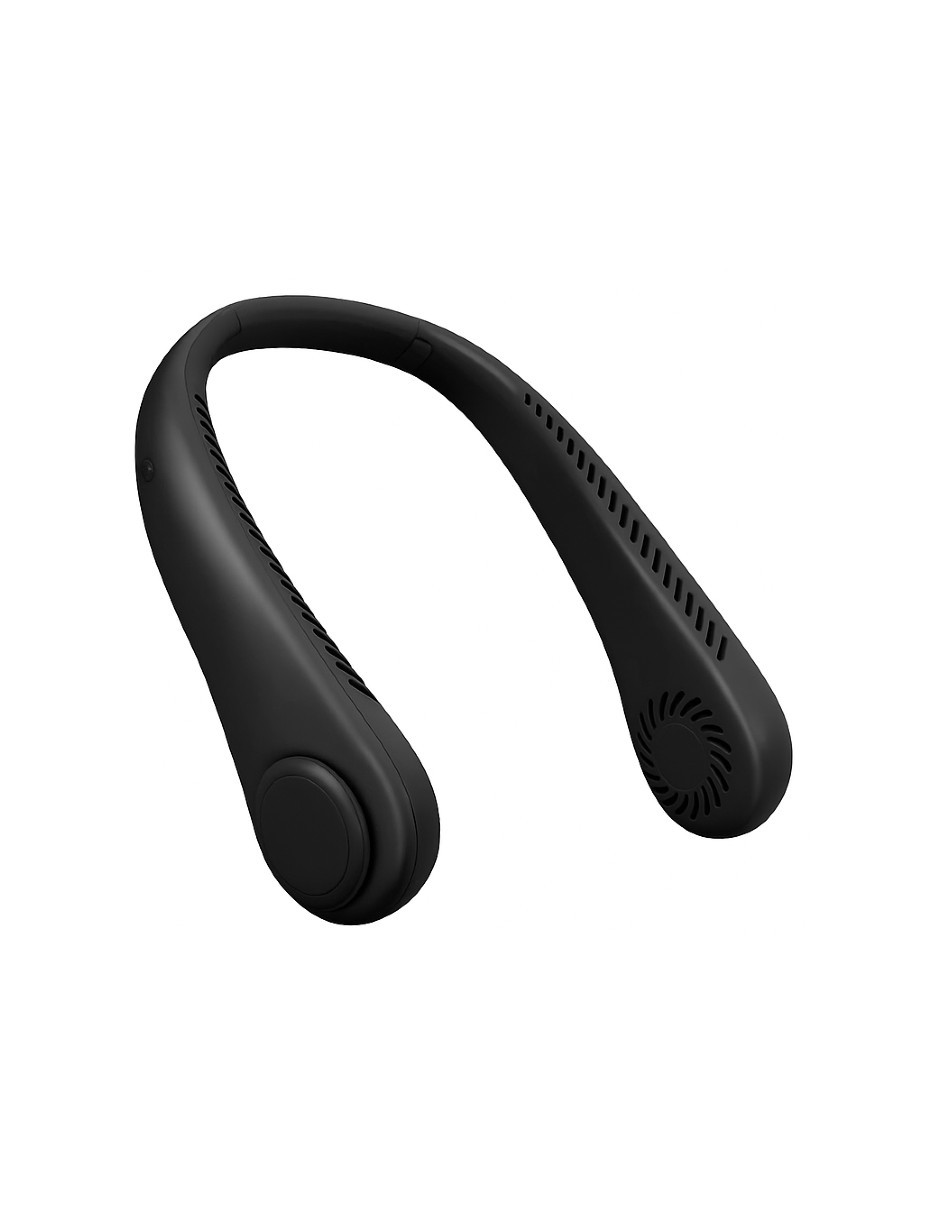 Foto 3 pulgar | Ventilador Portátil De Cuello Sin Aspas Ajustable Negro