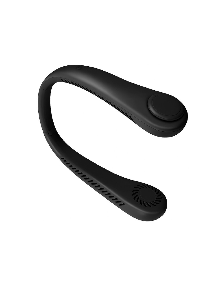 Foto 4 pulgar | Ventilador Portátil De Cuello Sin Aspas Ajustable Negro
