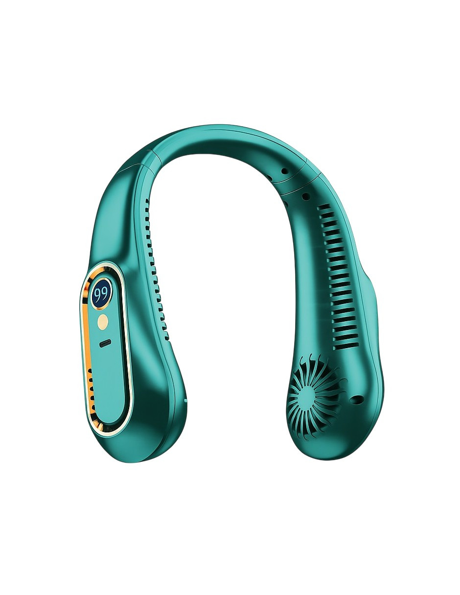 Foto 1 | Portátil Ventilador De Cuello Verde