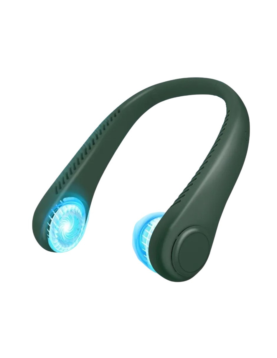 Foto 3 pulgar | Ventilador Portátil de Cuello Ajustable Verde