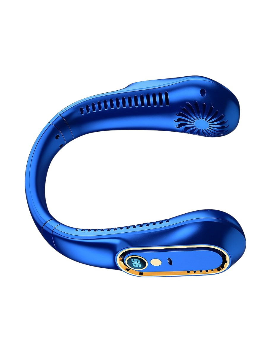 Foto 3 pulgar | Ventilador de Cuello Recargable Azul