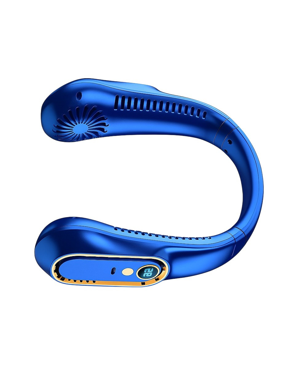 Foto 4 pulgar | Ventilador de Cuello Recargable Azul