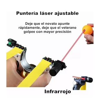 Foto 2 | Tirachinas Láser Profesional Para Exteriores Con Mango Azul Con Amarillo