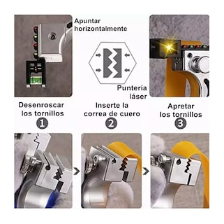 Foto 5 | Tirachinas Láser Profesional Para Exteriores Con Mango Azul Con Amarillo