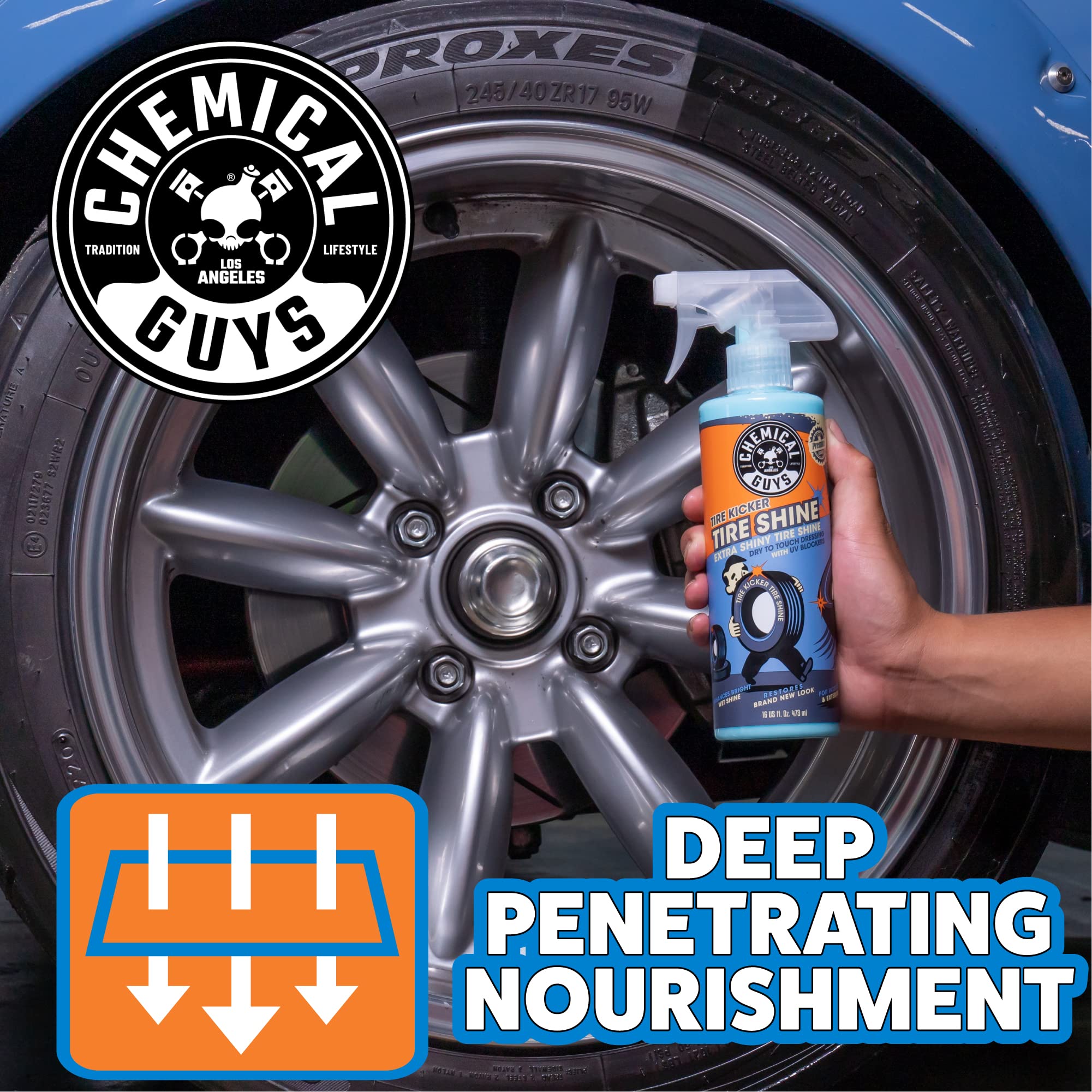 Foto 3 pulgar | Tire Shine Chemical Guys Tire Kicker, Extra Brillante, 473 Ml - Venta Internacional.