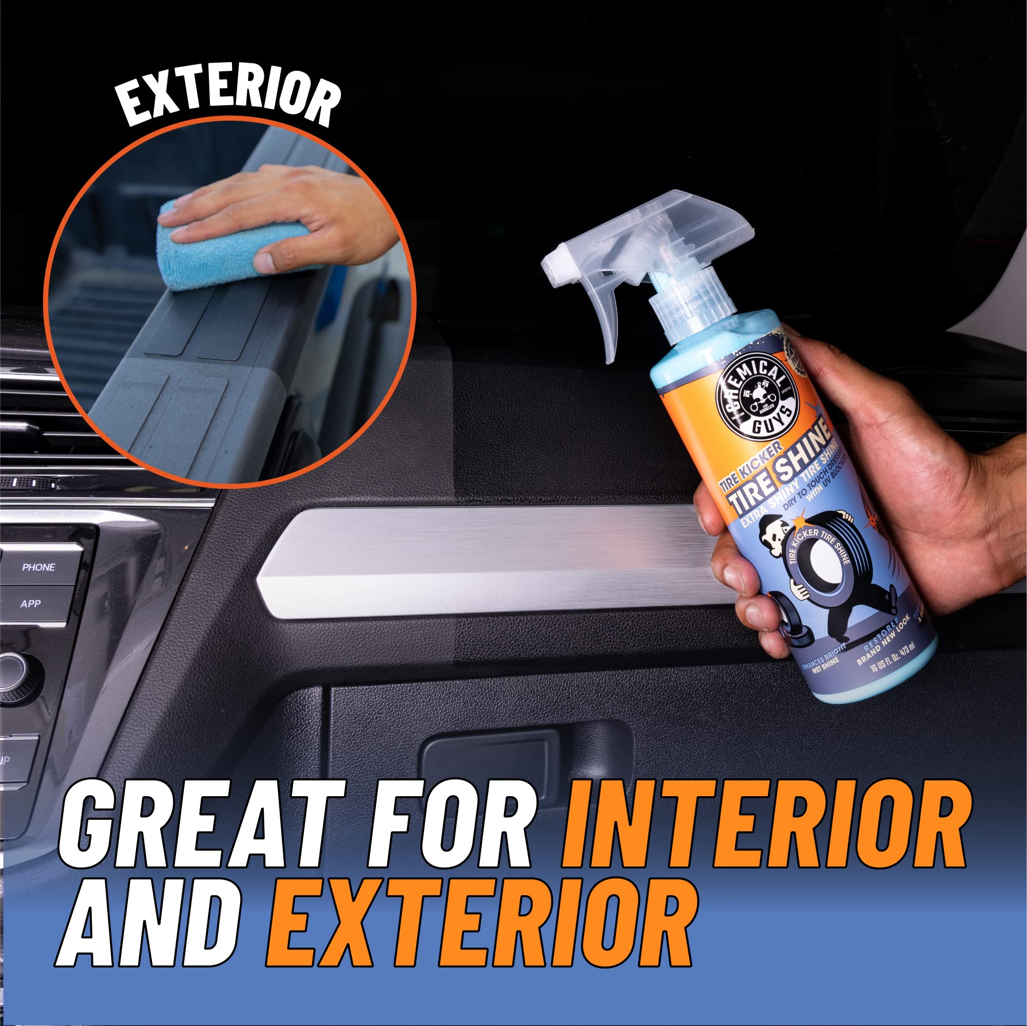 Foto 4 pulgar | Tire Shine Chemical Guys Tire Kicker, Extra Brillante, 473 Ml - Venta Internacional.