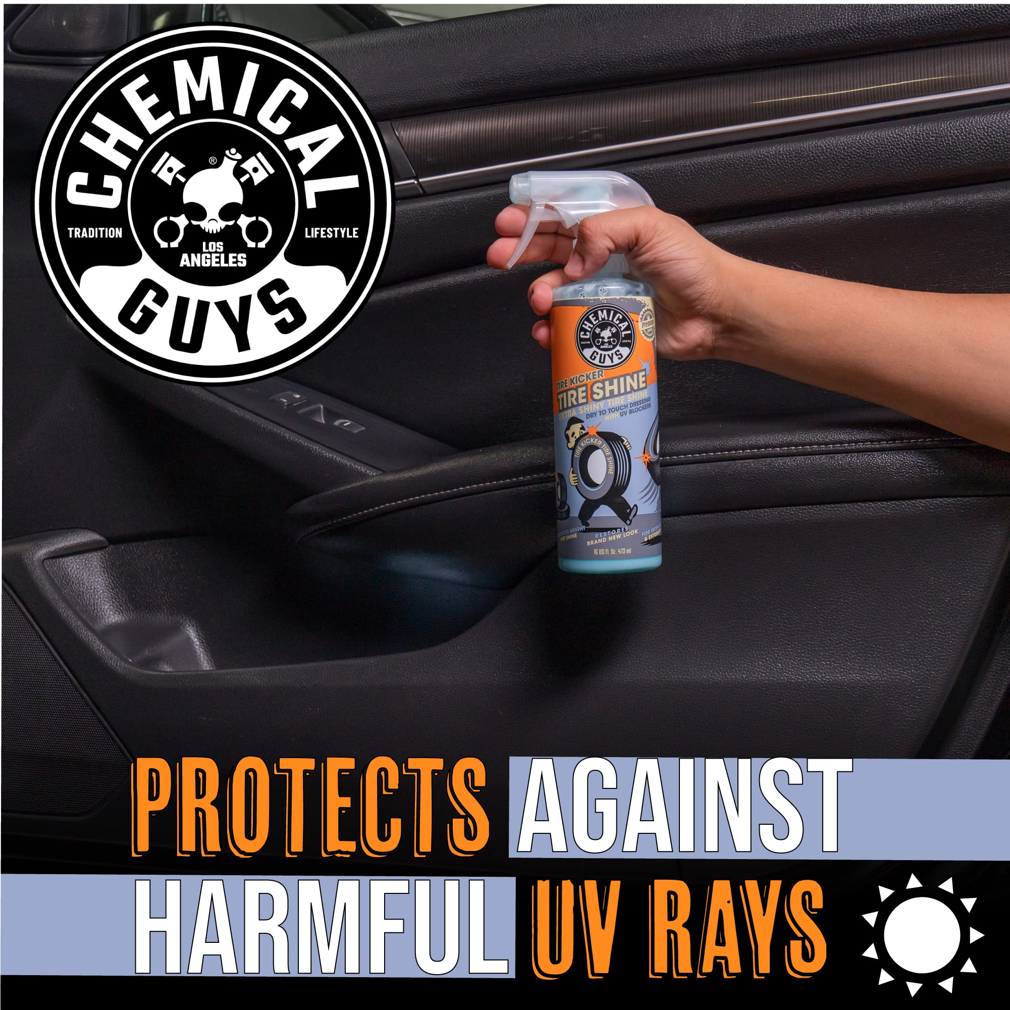 Foto 8 pulgar | Tire Shine Chemical Guys Tire Kicker, Extra Brillante, 473 Ml - Venta Internacional.