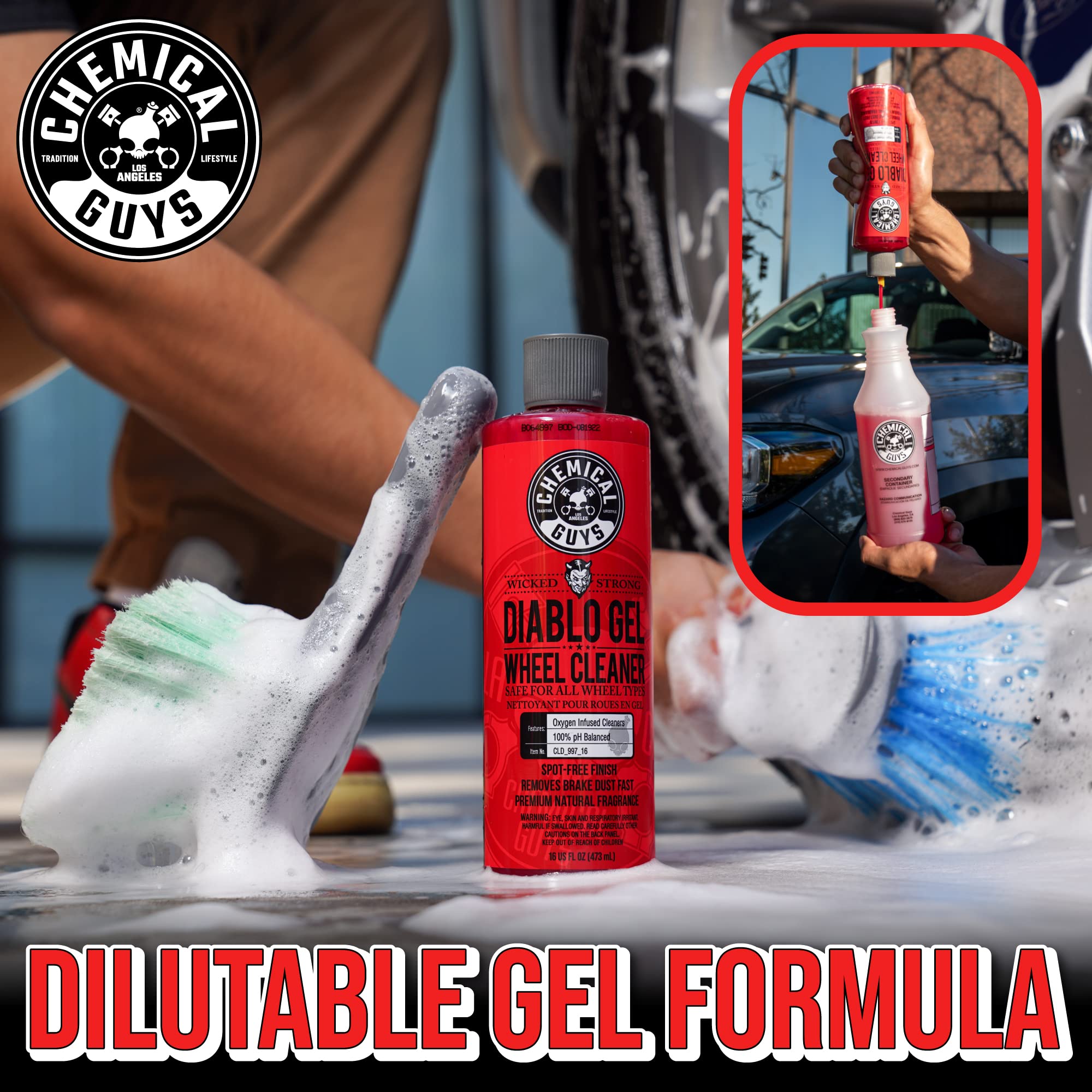 Foto 7 pulgar | Limpiador De Ruedas Y Llantas Chemical Guys Diablo Gel 473 Ml - Venta Internacional.