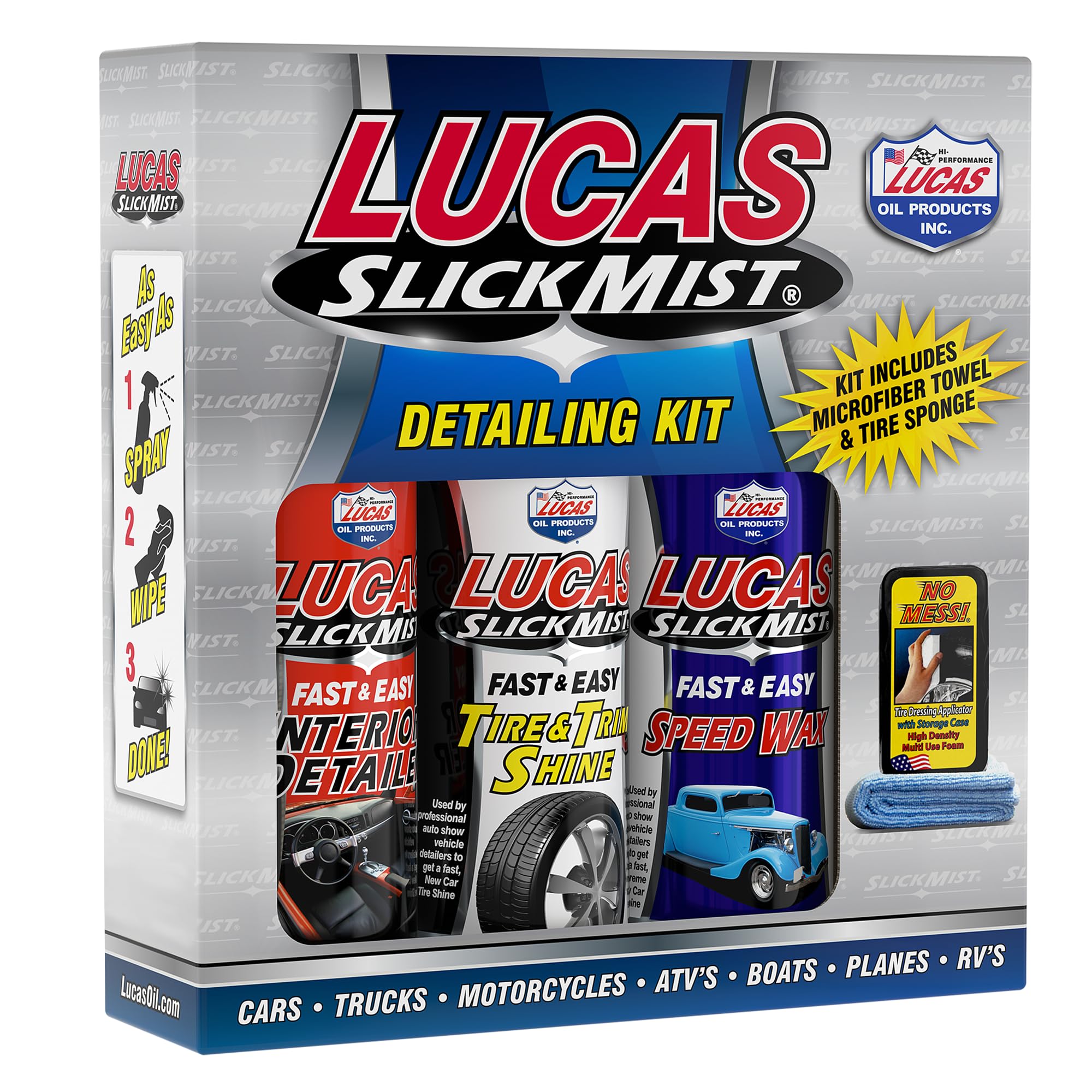 Foto 2 pulgar | Kit Detallado Lucas Oil Slick Mist 10558 Para Cortacéspedes De 2,6 Kg - Venta Internacional.