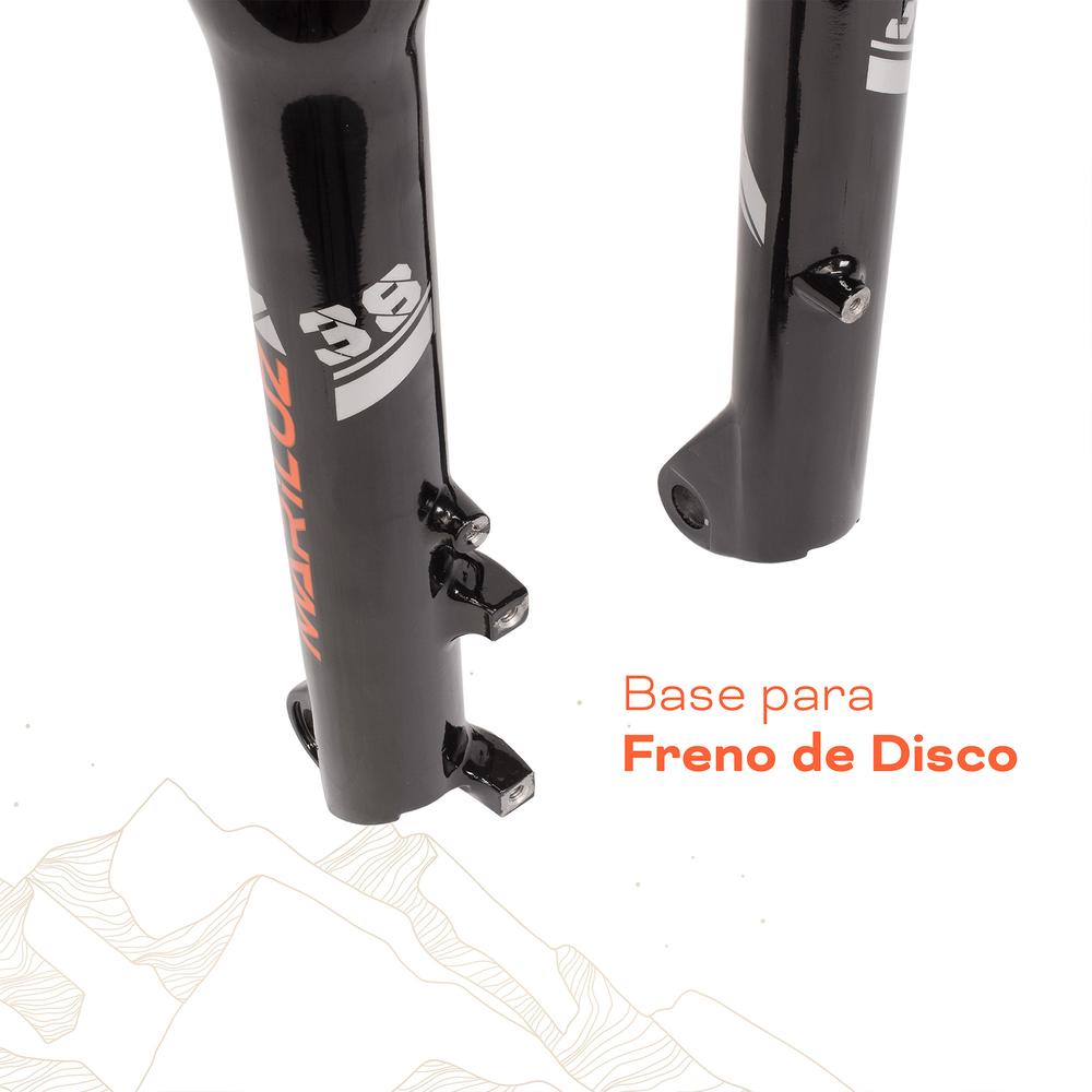 Foto 5 | Tijera Para Bicicleta Mariluz R26 25.4 Mm Fe/al Con Rosca Bloqueo Lock Out Suspension Negro