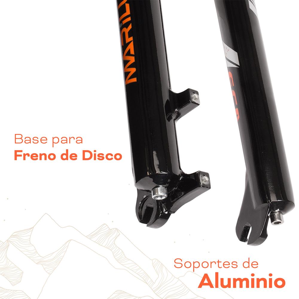 Foto 5 | Tijera Para Bicicleta Mariluz R29 28.6 Mm Sin Rosca Al/al Bloqueo Lock Out Resorte Helicoidal Suspension Negro