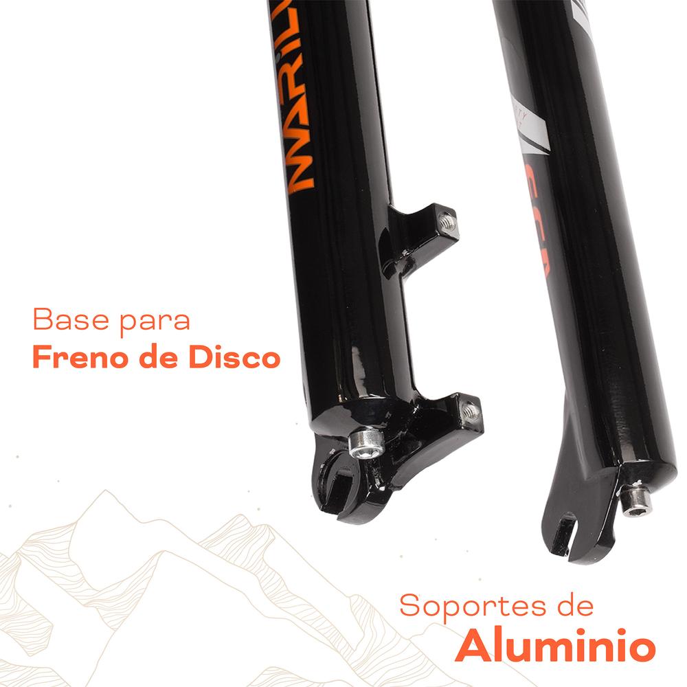 Foto 5 | Tijera Para Bicicleta Mariluz R29 28.6mm Sin Rosca Fe/al Bloqueo Lock Out Resorte Helicoidal Suspension Negro