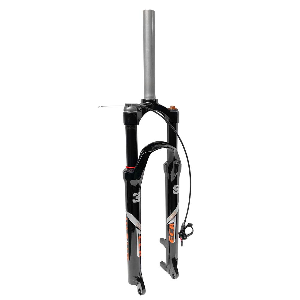 Tijera Para Bicicleta Mariluz R27.5 28.6mm Fe Sin Rosca Bloqueo Lock Out Resorte Helicoidal Suspension Negro