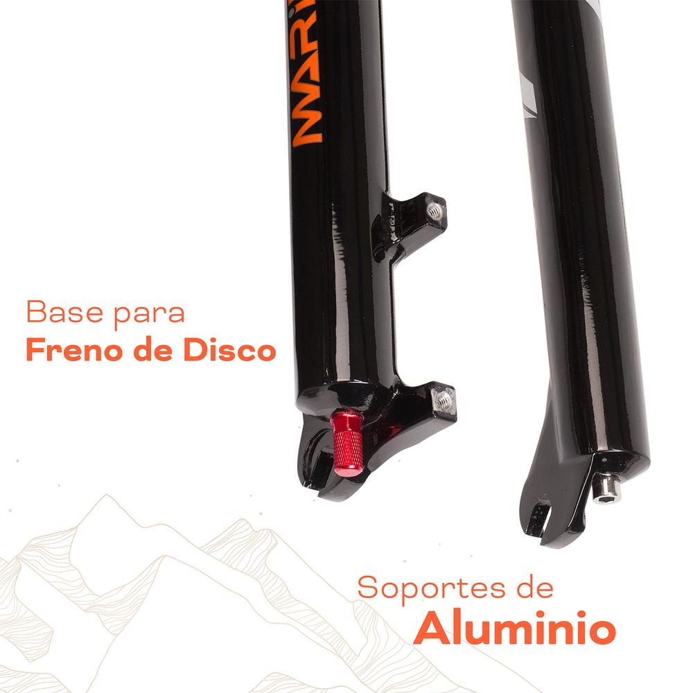 Foto 5 | Tijera Para Bicicleta Mariluz R29 28.6 Mm Sin Rosca Bloqueo Lock Out Elastomeros Suspension Negro