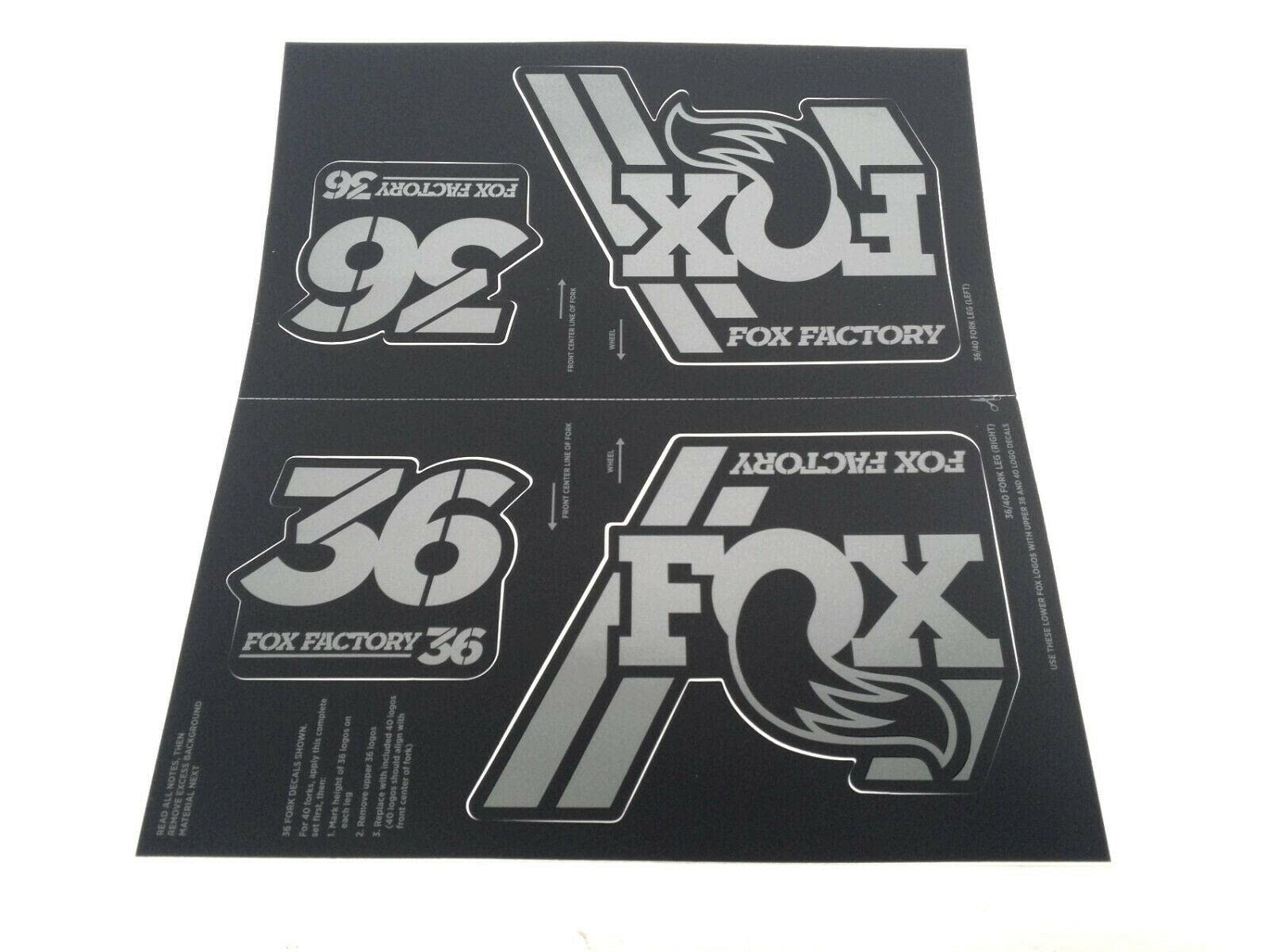 Foto 8 pulgar | Kit De Calcomanías Fox Racing Shox Heritage Para Horquilla Y Amortiguador - Venta Internacional.
