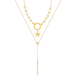 Foto 1 | Collar Joyas Plafer de Acero Inoxidable color Dorado para Mujer