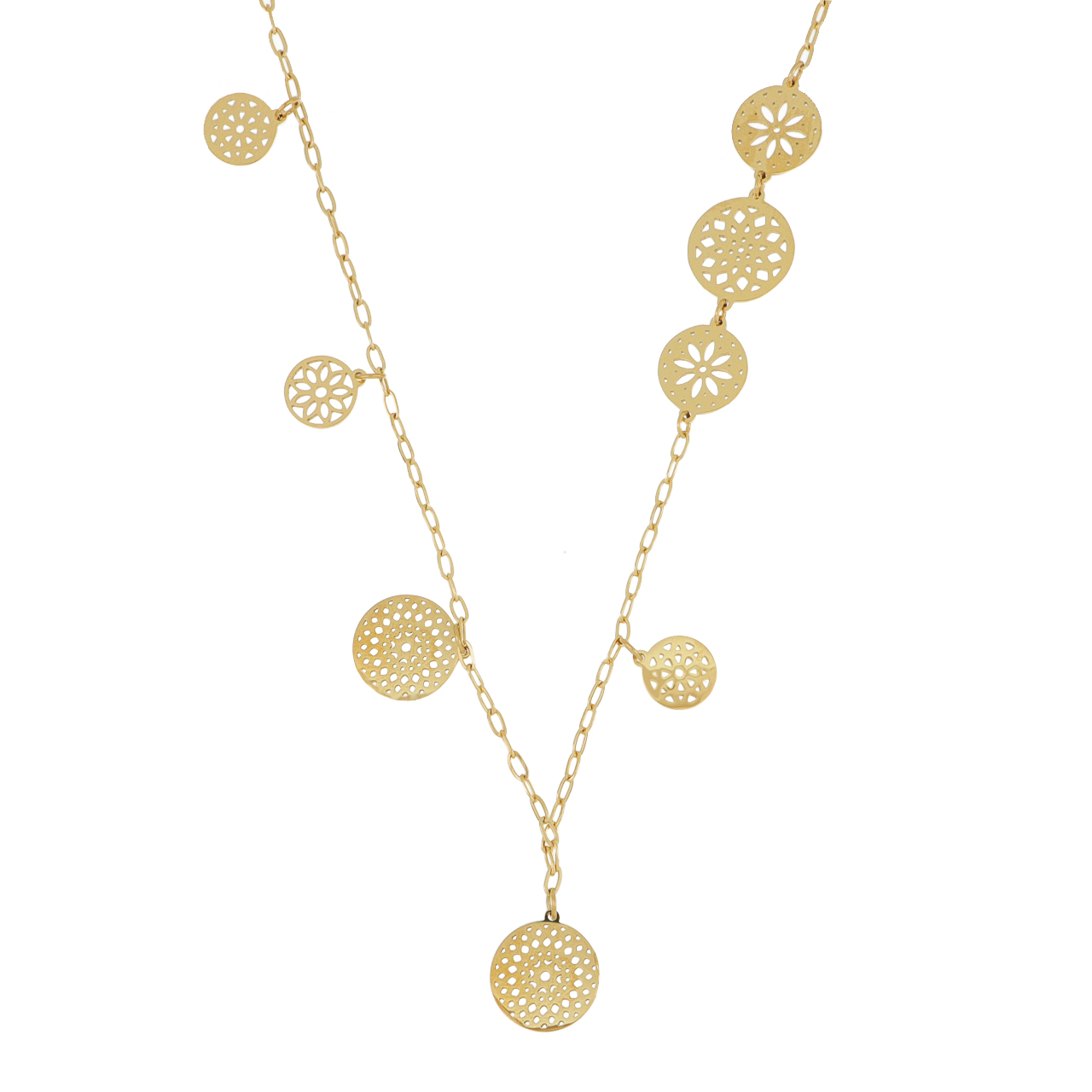 Foto 2 pulgar | Collar Joyas Plafer de Acero Inoxidable color Dorado para Mujer