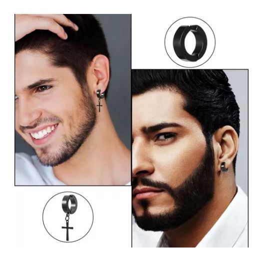 Foto 4 pulgar | 20pzs Piercing Falsos Aretes De Acero Inoxidable Para Hombre