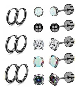 Foto 1 | 8pare Xtellar Piercing Aretes Oreja Cartílago Acero Inoxidable Mujer