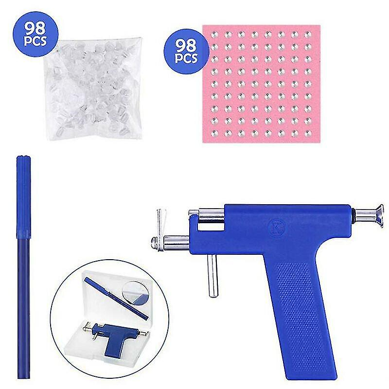 Foto 3 | Pistola De Piercing Con Kit De 98 Piezas De Tachuelas Para Orejas De Adultos - Venta Internacional.