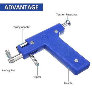 Foto 4 | Juego De Pistolas Perforadoras Para Orejas Cuchillas Artesanales De Acero Inoxidable - Venta Internacional.