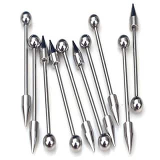 Foto 4 | Set De Piercings Corporales De Acero Inoxidable Para Lengua Labios Y Cejas - Venta Internacional.