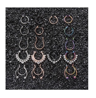 Foto 3 | 20 Piercing Falso Nariz Nostril Acero Multicolor
