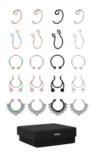 Foto 1 | 20 Piercing Falso Nariz Nostril Acero Multicolor