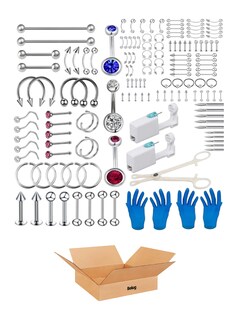 Foto 1 | 142 Pzs Kit De Piercing De Acero Y Accesorios Para Orejas