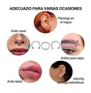 Foto 3 | 142 Pzs Kit De Piercing De Acero Y Accesorios Para Orejas