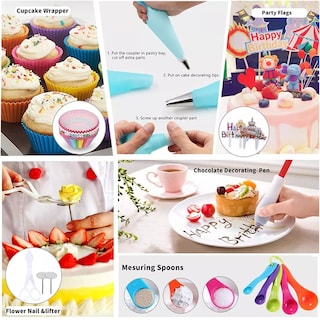 Foto 2 | Kit de Decoración de Pasteles Eo Safe Imports Esi-17984 Multicolor 322 Piezas